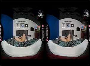 Solo babe, Denis is always masturbating at home, in VR